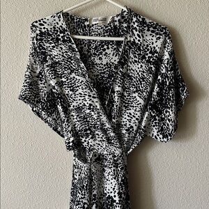 Diane Von Furstenberg Monochrome black & white Print Dress